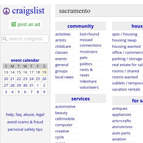 sac craigslist